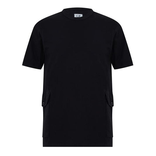 CP Company lens Side Pocket T Shirt in Black